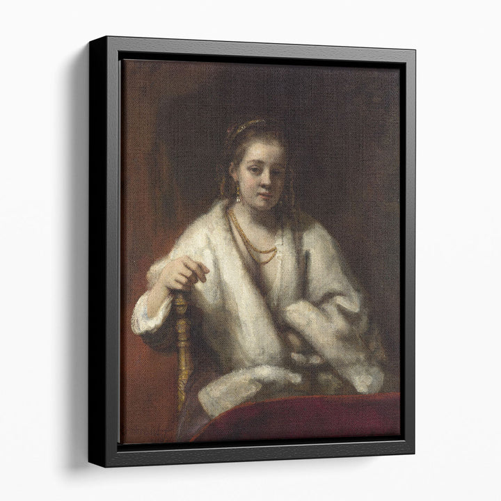 Rembrandt, Portrait of Hendrickje Stoffels - Canvas Print Wall Art
