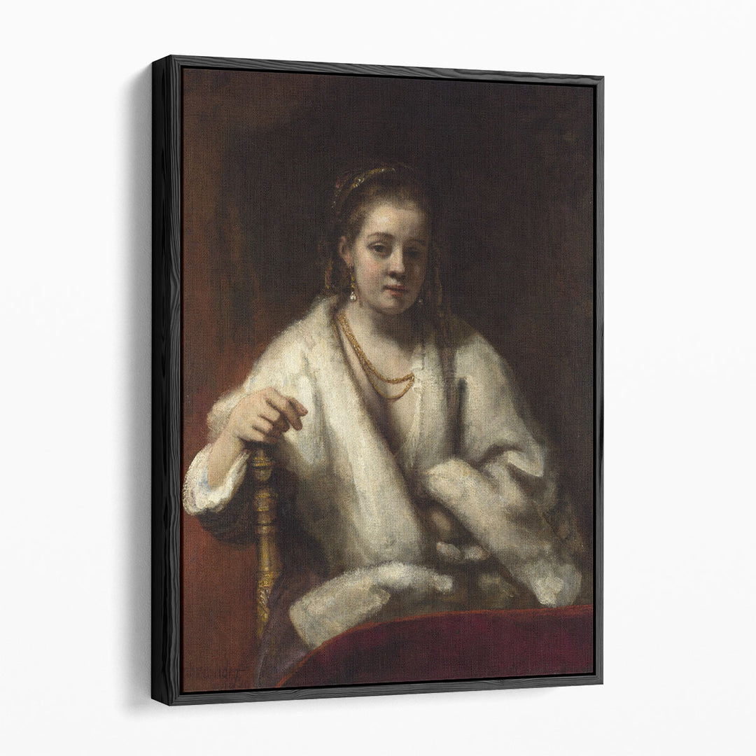Rembrandt, Portrait of Hendrickje Stoffels - Canvas Print Wall Art