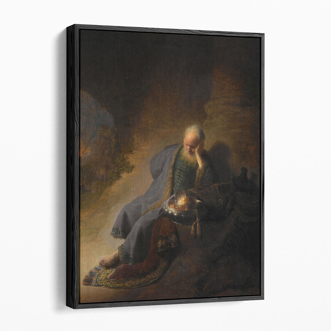 Jeremia Treurend Over De Verwoesting Van Jeruzalem - Canvas Print Wall Art