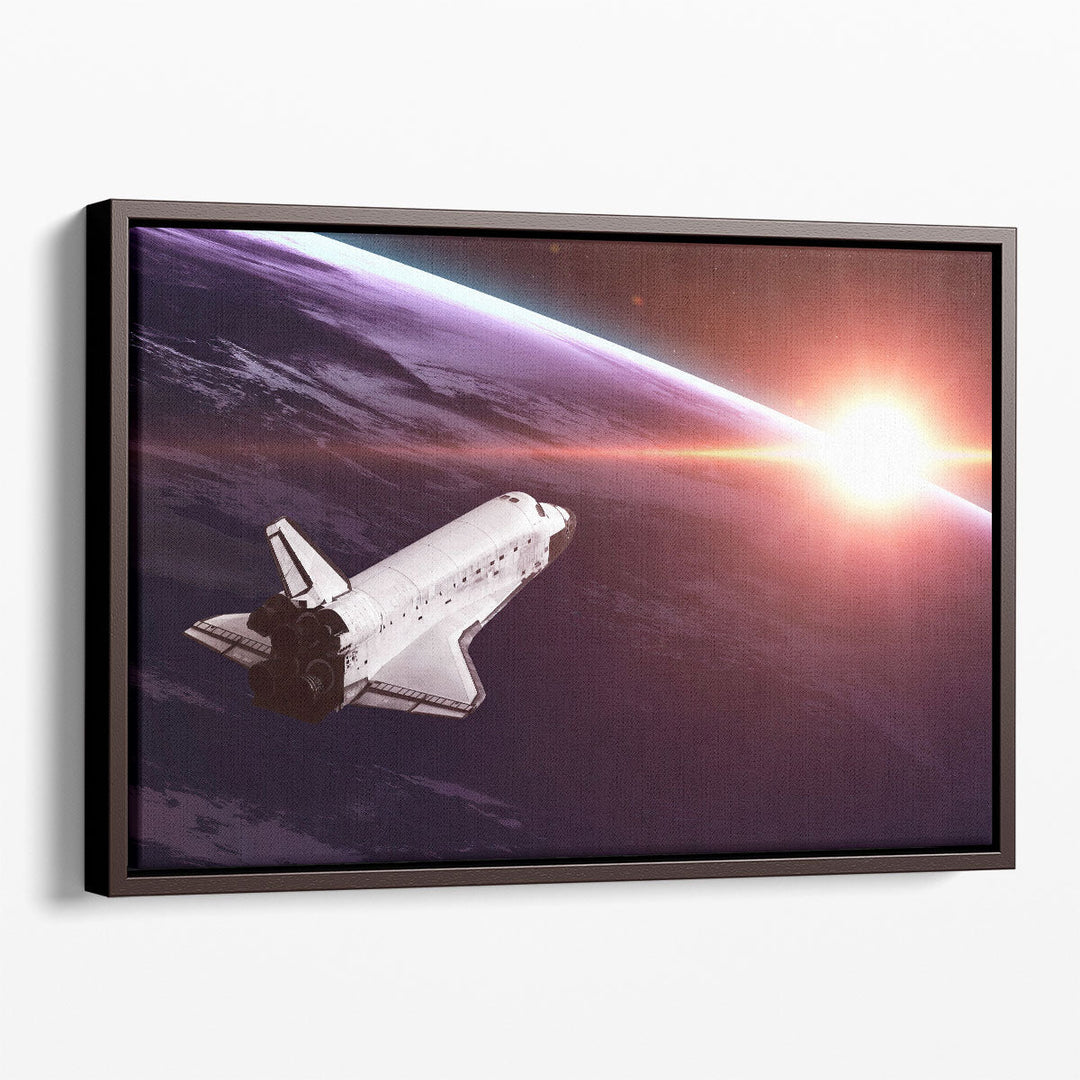 Space Shuttle Taking off On a Mission - Canvas Print Wall Art