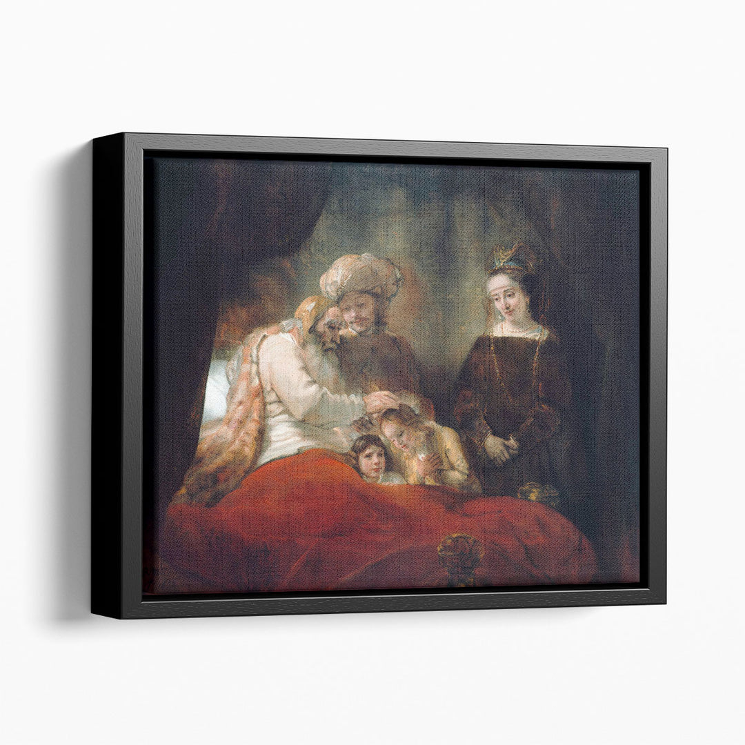 Rembrandt Jacob Blessing the Children of Joseph - Canvas Print Wall Art