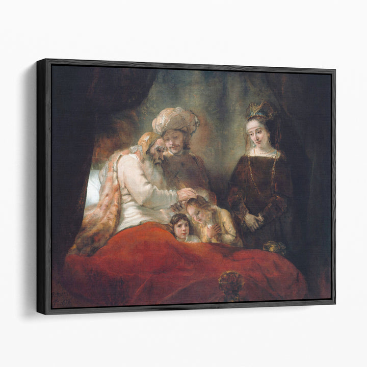 Rembrandt Jacob Blessing the Children of Joseph - Canvas Print Wall Art