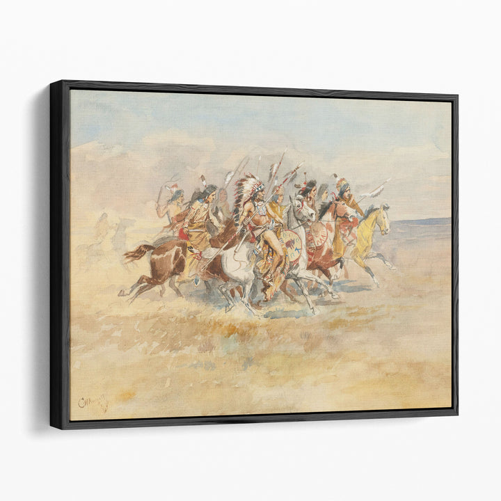 Blackfeet War Party, 1896 - Canvas Print Wall Art