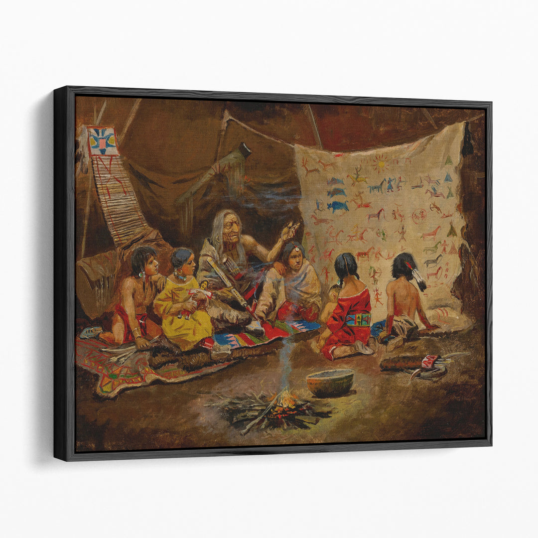 The Kindergarten, The Story Teller - Canvas Print Wall Art