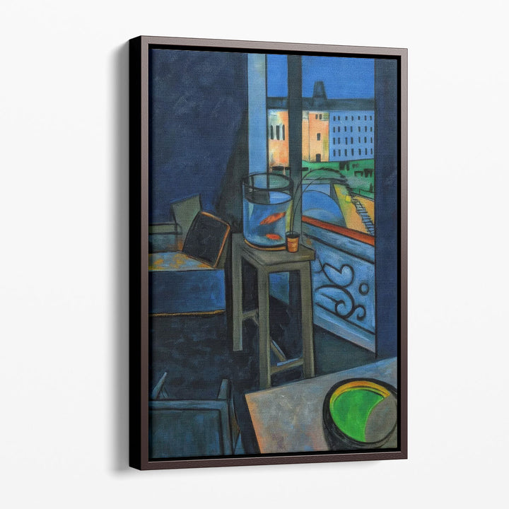 Interior with a Goldfish Bowl - Canvas Print Wall Art