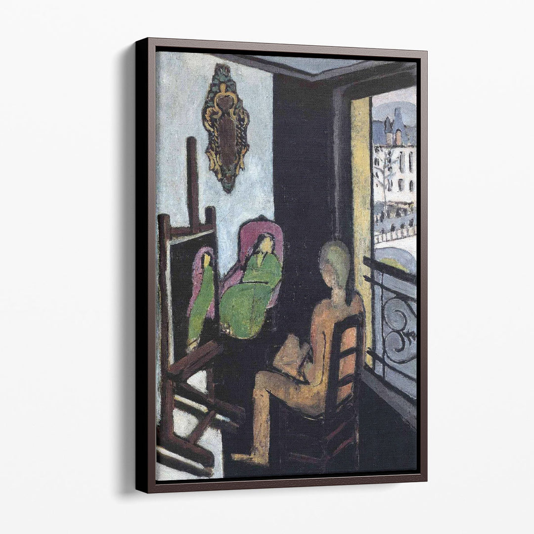 The Painter and his Model - Canvas Print Wall Art