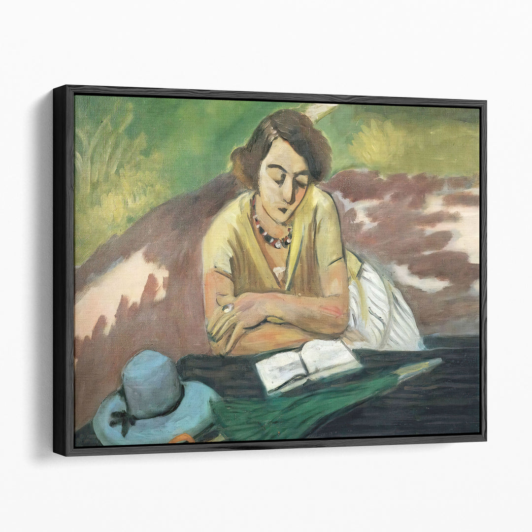 Reading Woman with Parasol, 1921 - Canvas Print Wall Art