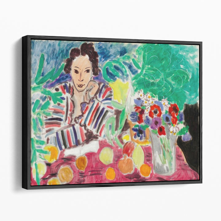 Striped Robe, Fruit, and Anemones, 1940 - Canvas Print Wall Art