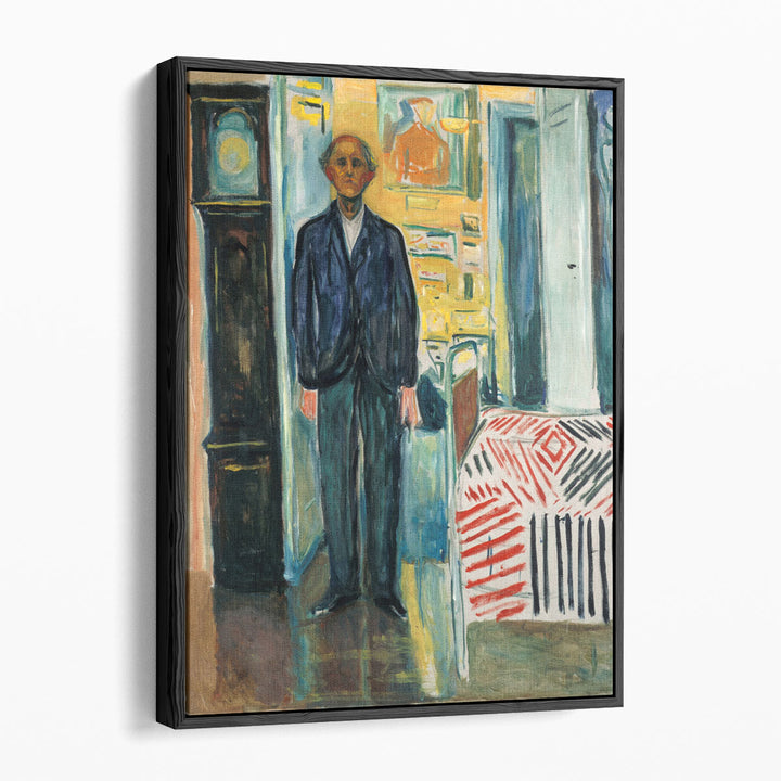 Self-Portrait, Between the Clock and the Bed, 1940 - 1943 - Canvas Print Wall Art