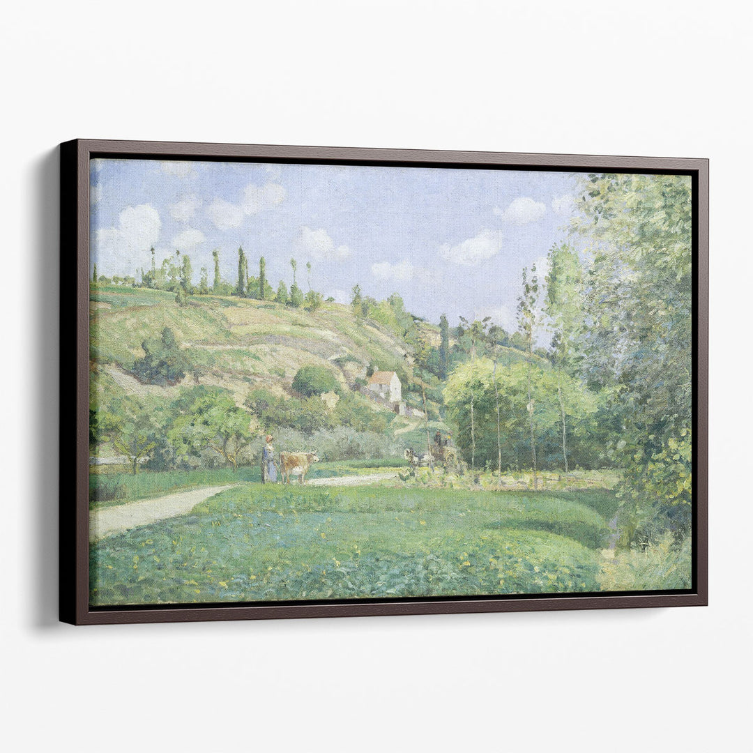 A Cowherd at Valhermeil, 1874 - Canvas Print Wall Art