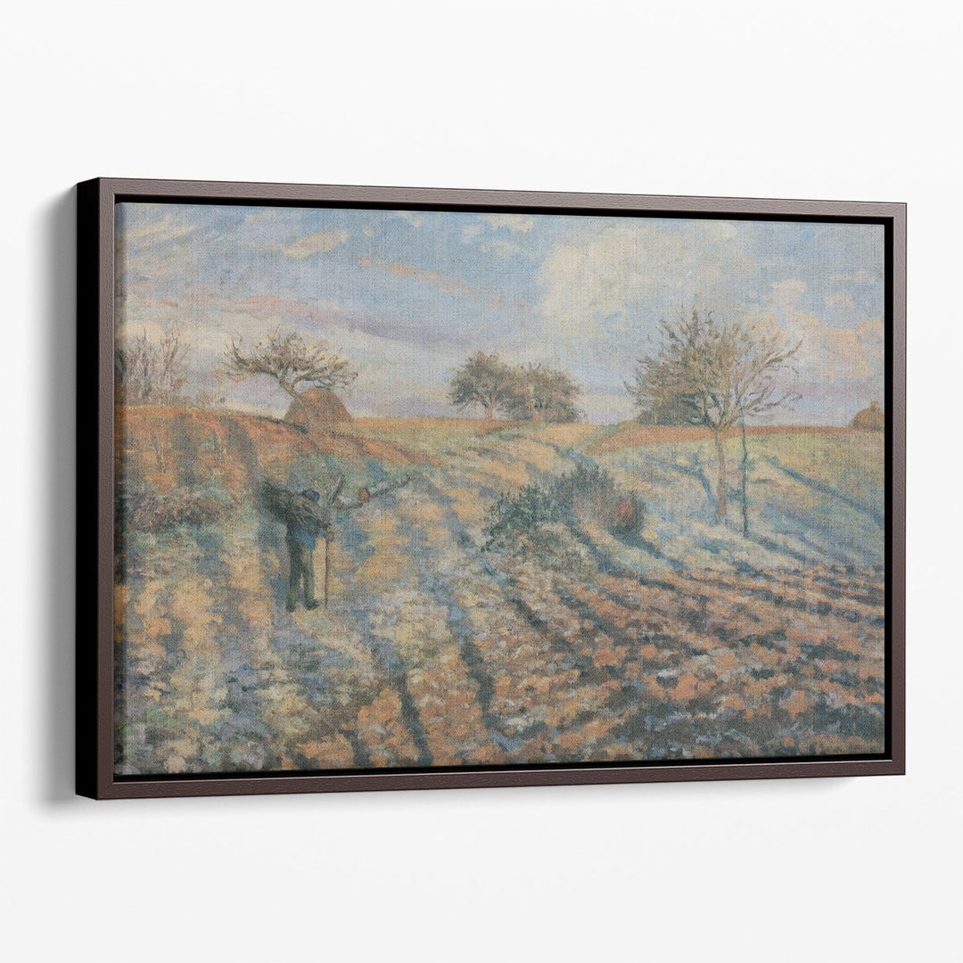Gelee Blanche, Ancienne Route D´Ennery, Pontoise,  1873 - Canvas Print Wall Art