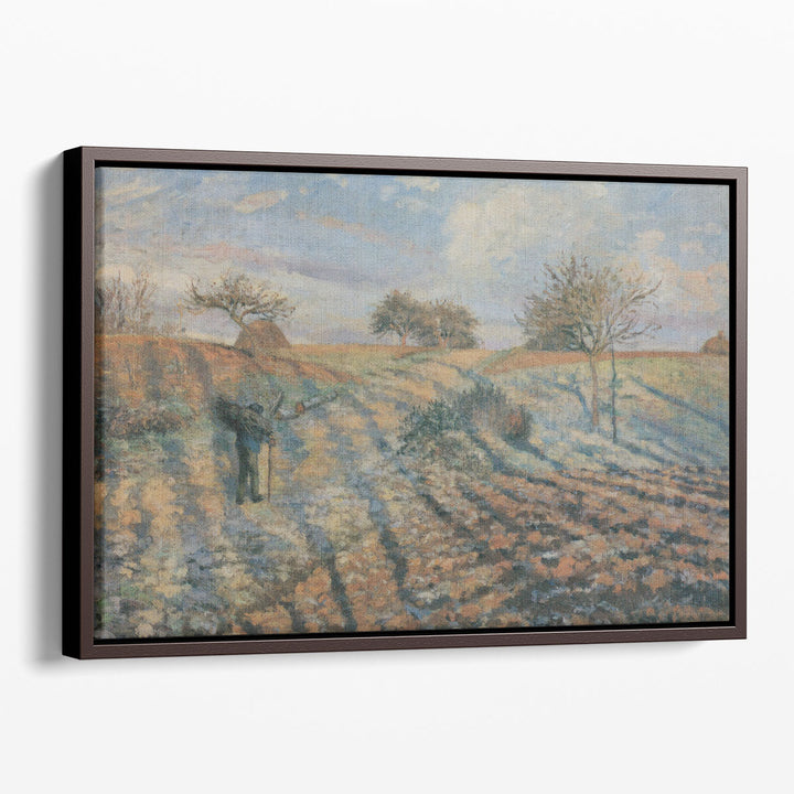 Gelee Blanche, Ancienne Route D´Ennery, Pontoise,  1873 - Canvas Print Wall Art
