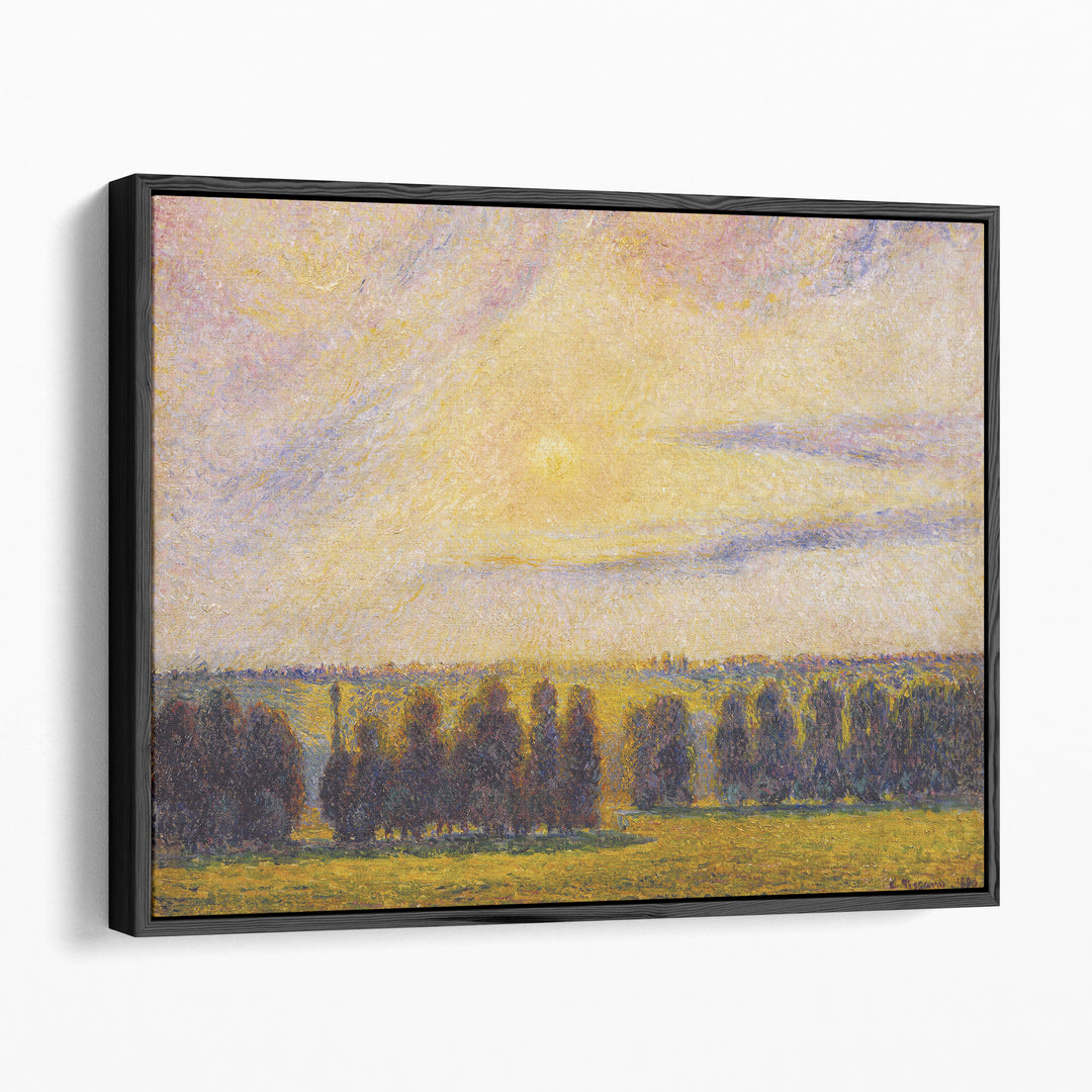 Sunset at Eragny - Canvas Print Wall Art