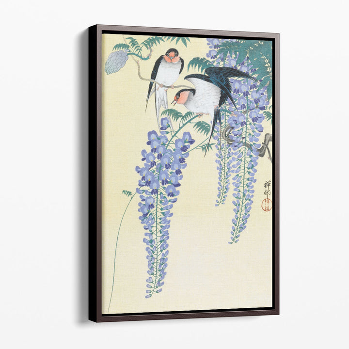 Swallows and Wisteria, 1930 - Canvas Print Wall Art