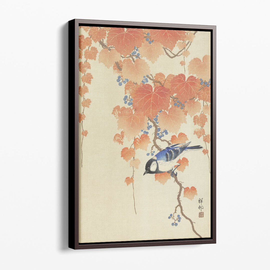 Great Tit on Paulownia Branch, 1925-1936 - Canvas Print Wall Art