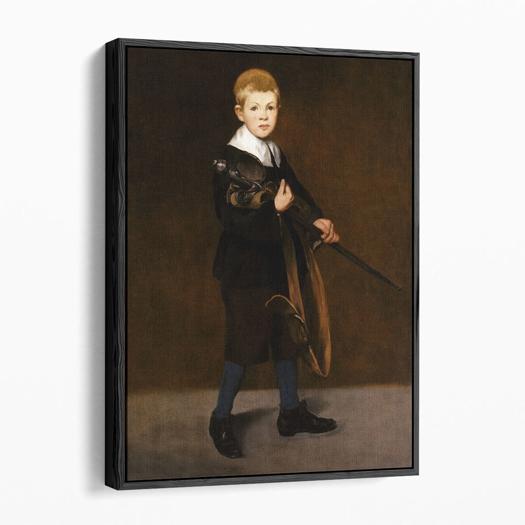 Boy Carrying a Sword - Canvas Print Wall Art