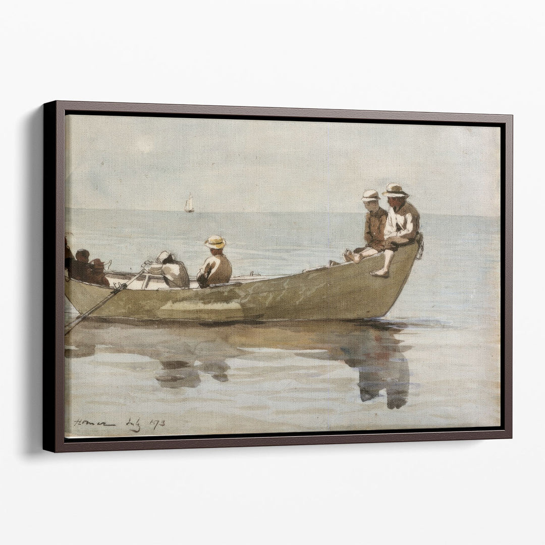 Boys in a Dory, 1873 - Canvas Print Wall Art