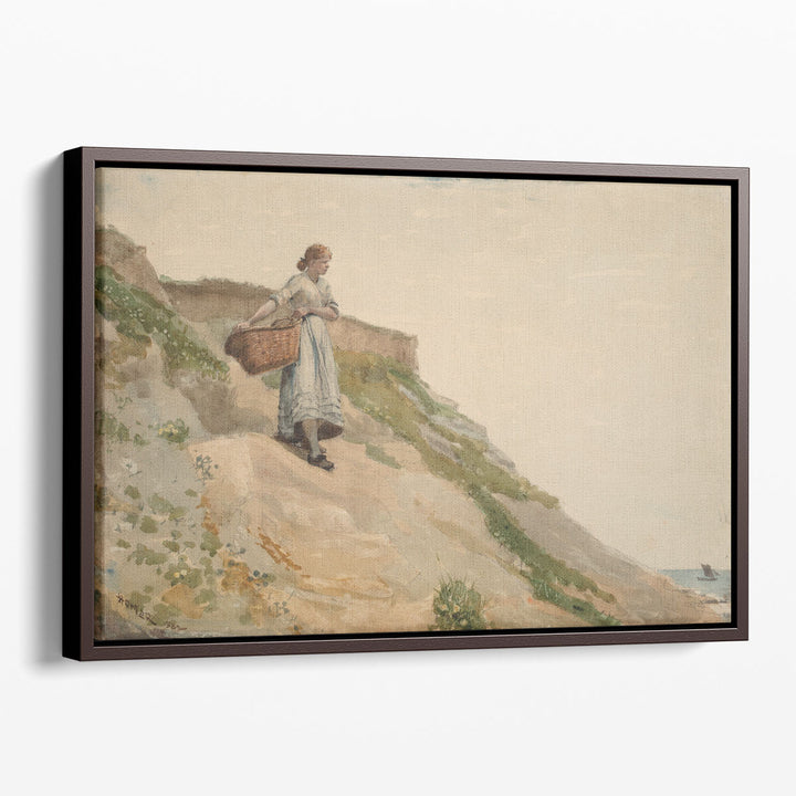 Girl Carrying a Basket, 1882 - Canvas Print Wall Art