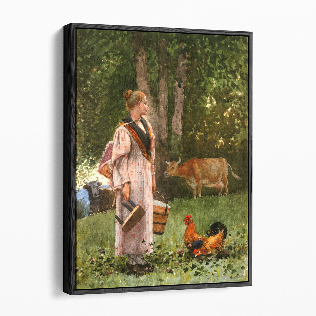 The Milk Maid - Canvas Print Wall Art