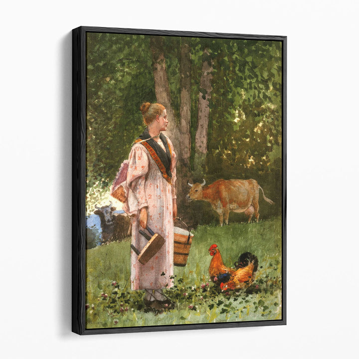 The Milk Maid - Canvas Print Wall Art