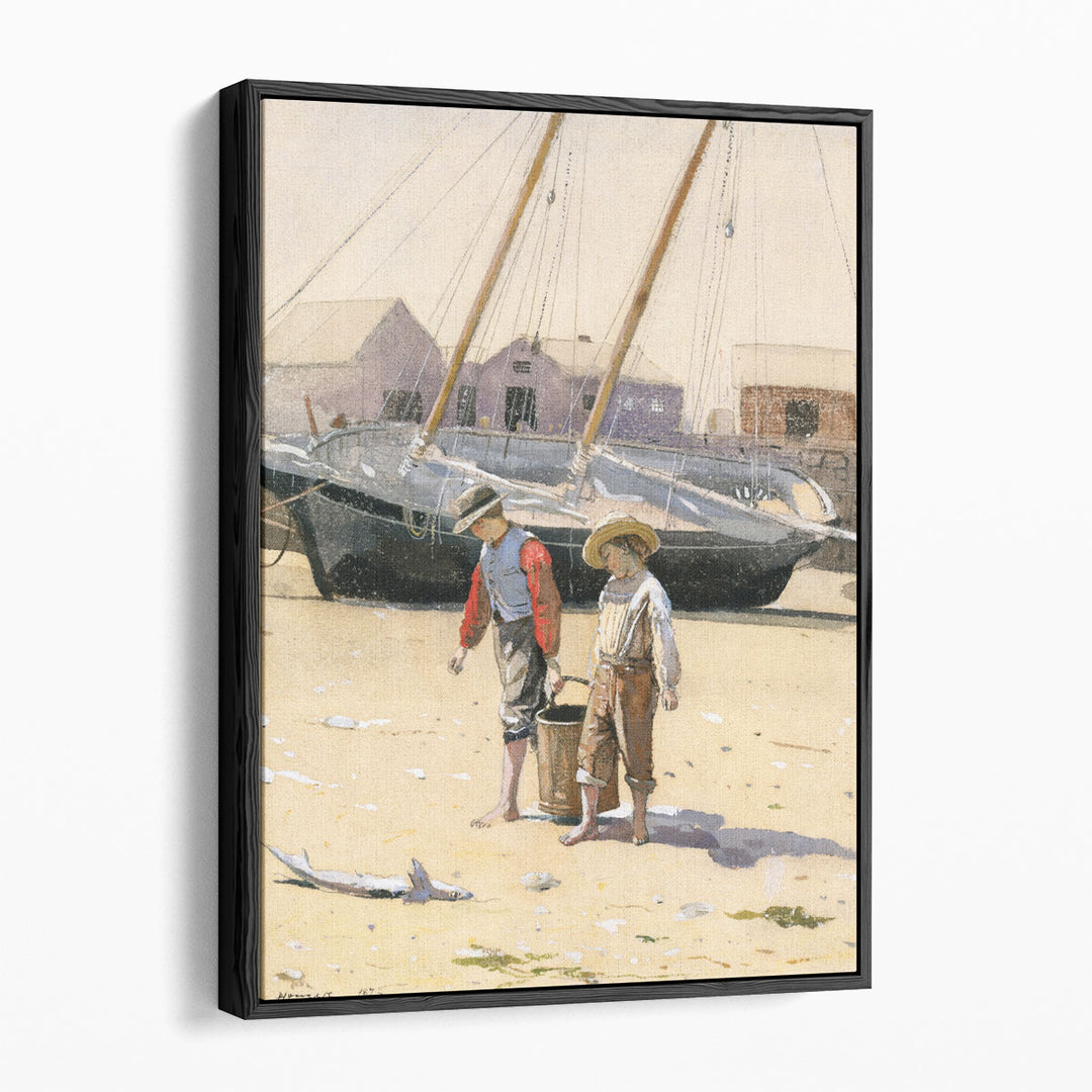 A Basket of Clams - Canvas Print Wall Art