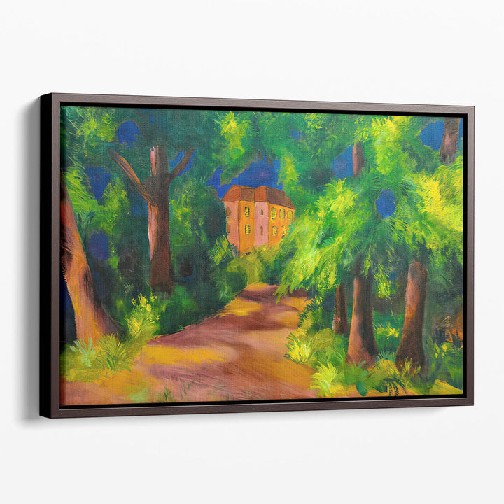 Red House in Park, 1914 - Canvas Print Wall Art