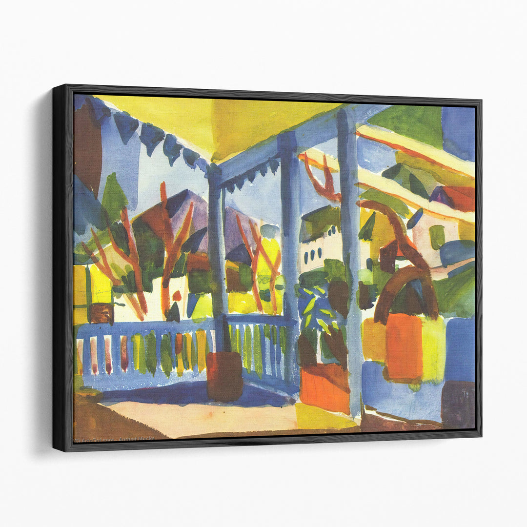 Terrace of the Country House in St. Germain - Canvas Print Wall Art