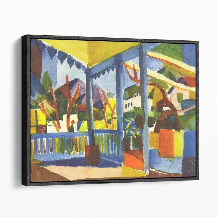 Terrace of the Country House in St. Germain - Canvas Print Wall Art