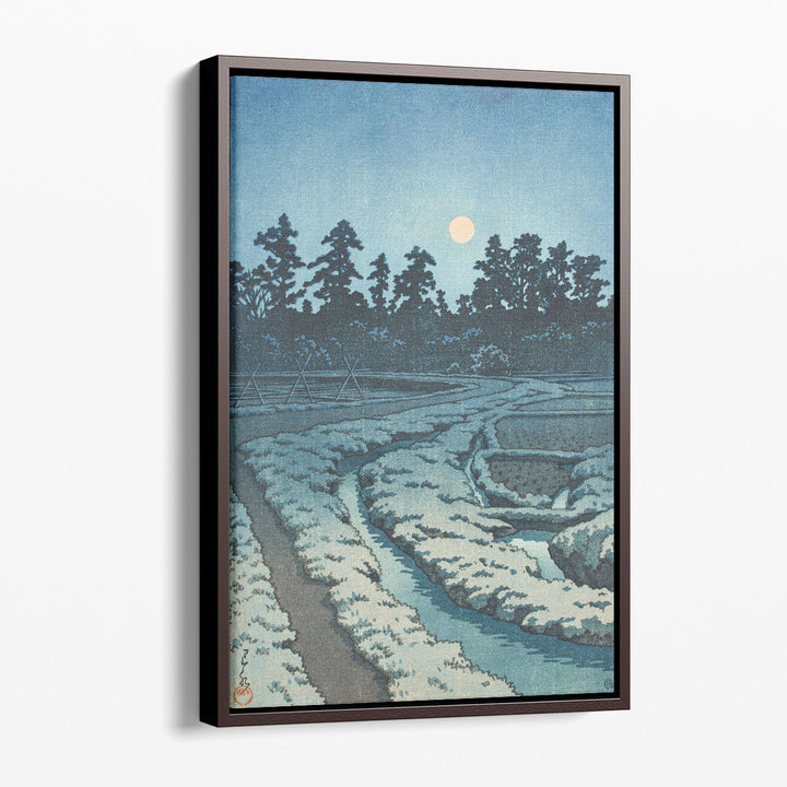 Moon at Ayashi, Miyagi Prefecture - Canvas Print Wall Art