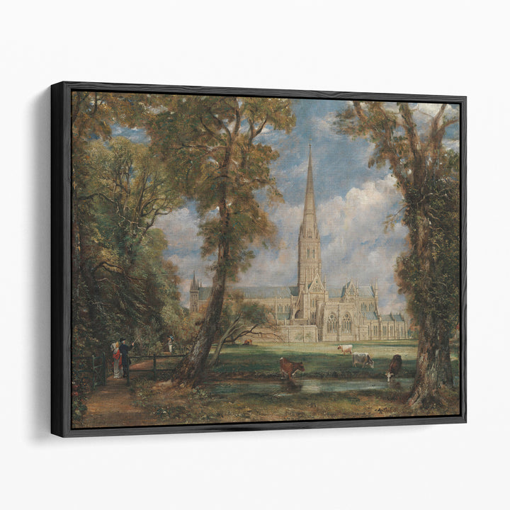 Salisbury Cathedral from the Bishop's Grounds - Canvas Print Wall Art