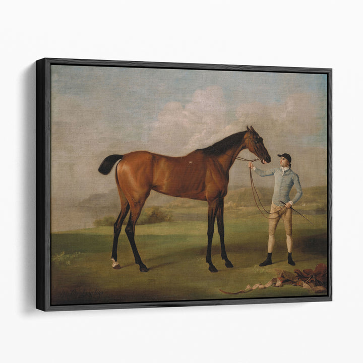 Molly Long Legs with her Jockey - Canvas Print Wall Art