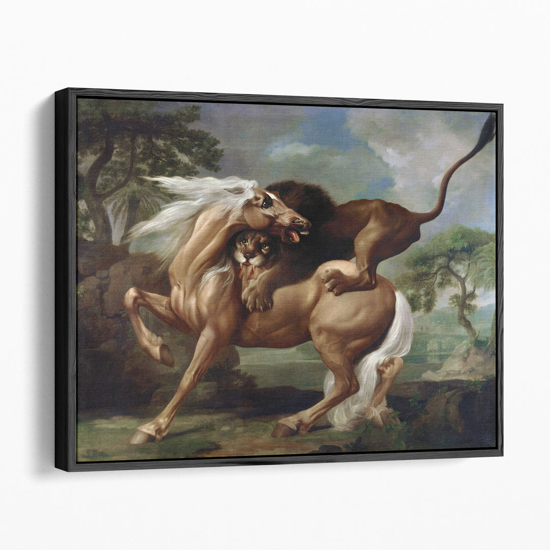A Lion Attacking a Horse, 1762 - Canvas Print Wall Art