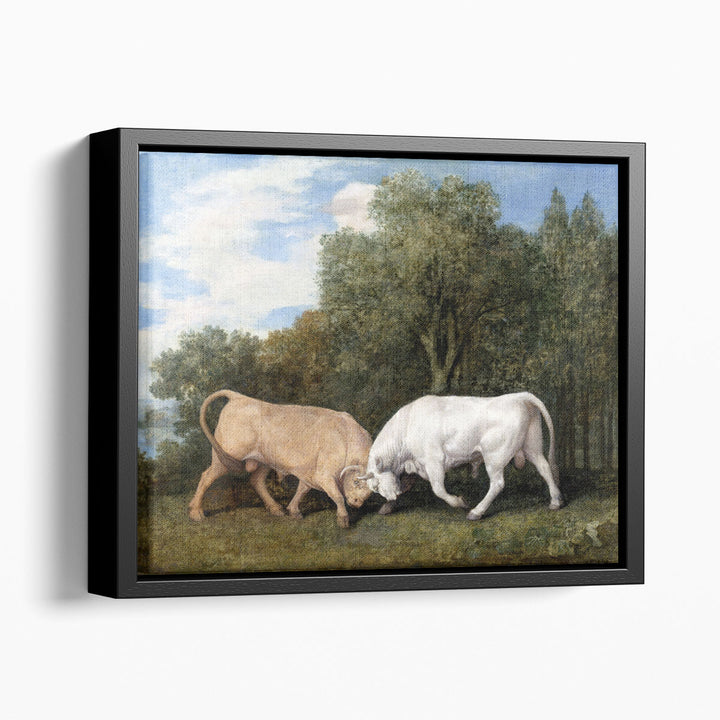 Bulls Fighting, 1786 - Canvas Print Wall Art