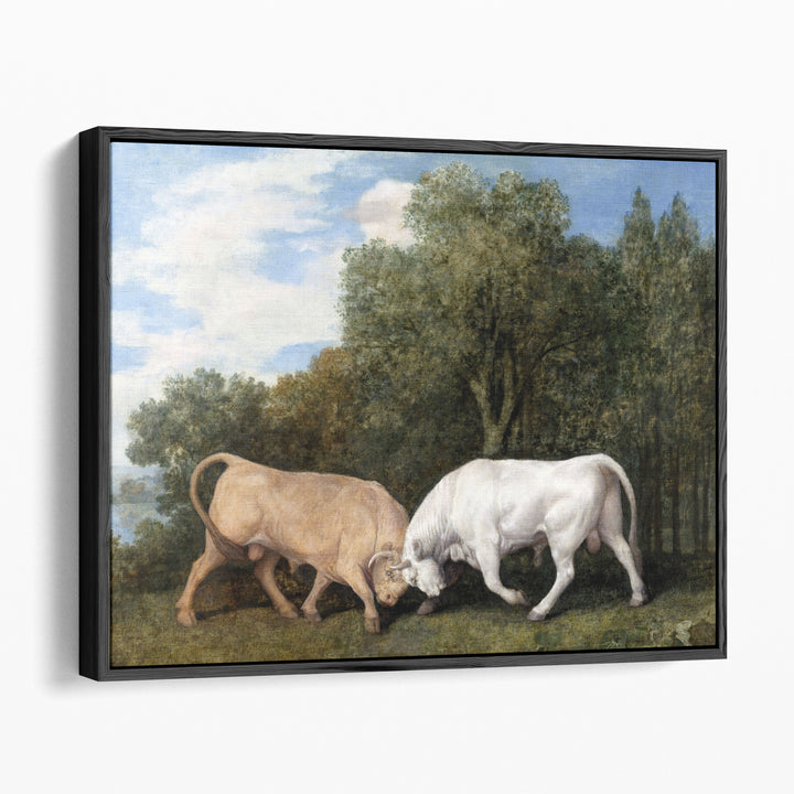 Bulls Fighting, 1786 - Canvas Print Wall Art