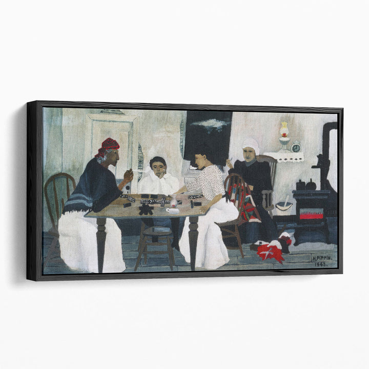 Domino Players, 1943 - Canvas Print Wall Art