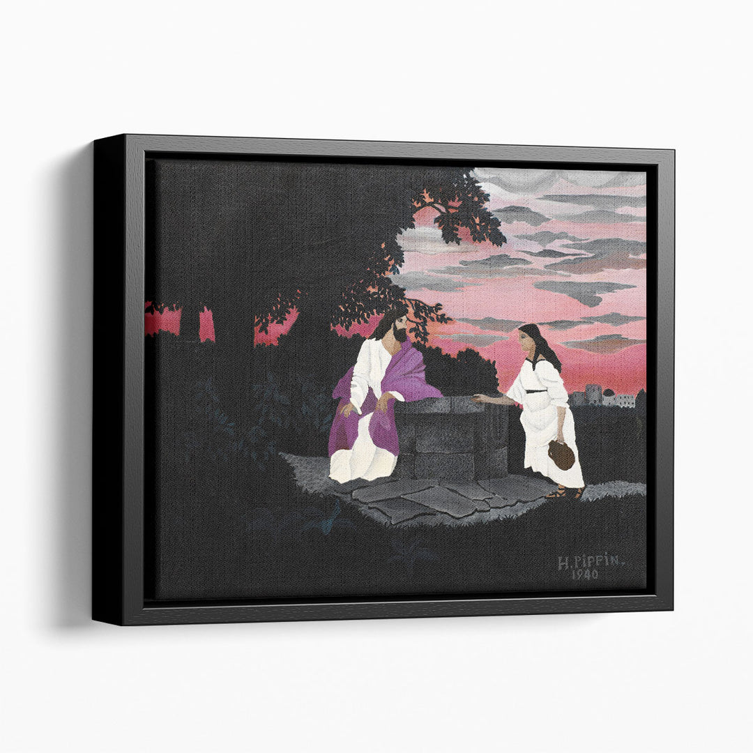 Christ and the Woman of Samaria - Canvas Print Wall Art