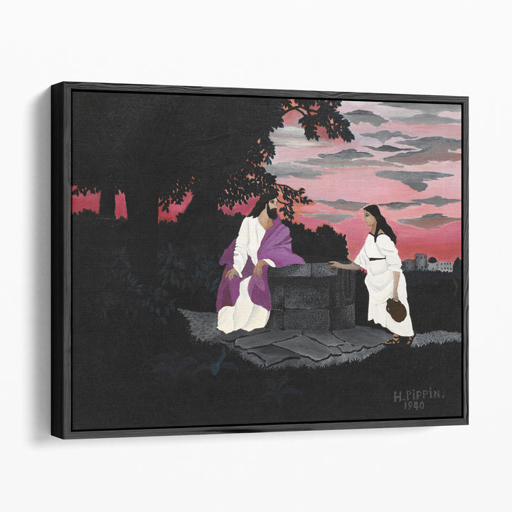 Christ and the Woman of Samaria - Canvas Print Wall Art