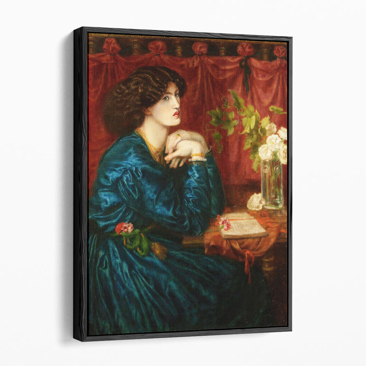 The Blue Silk Dress - Canvas Print Wall Art