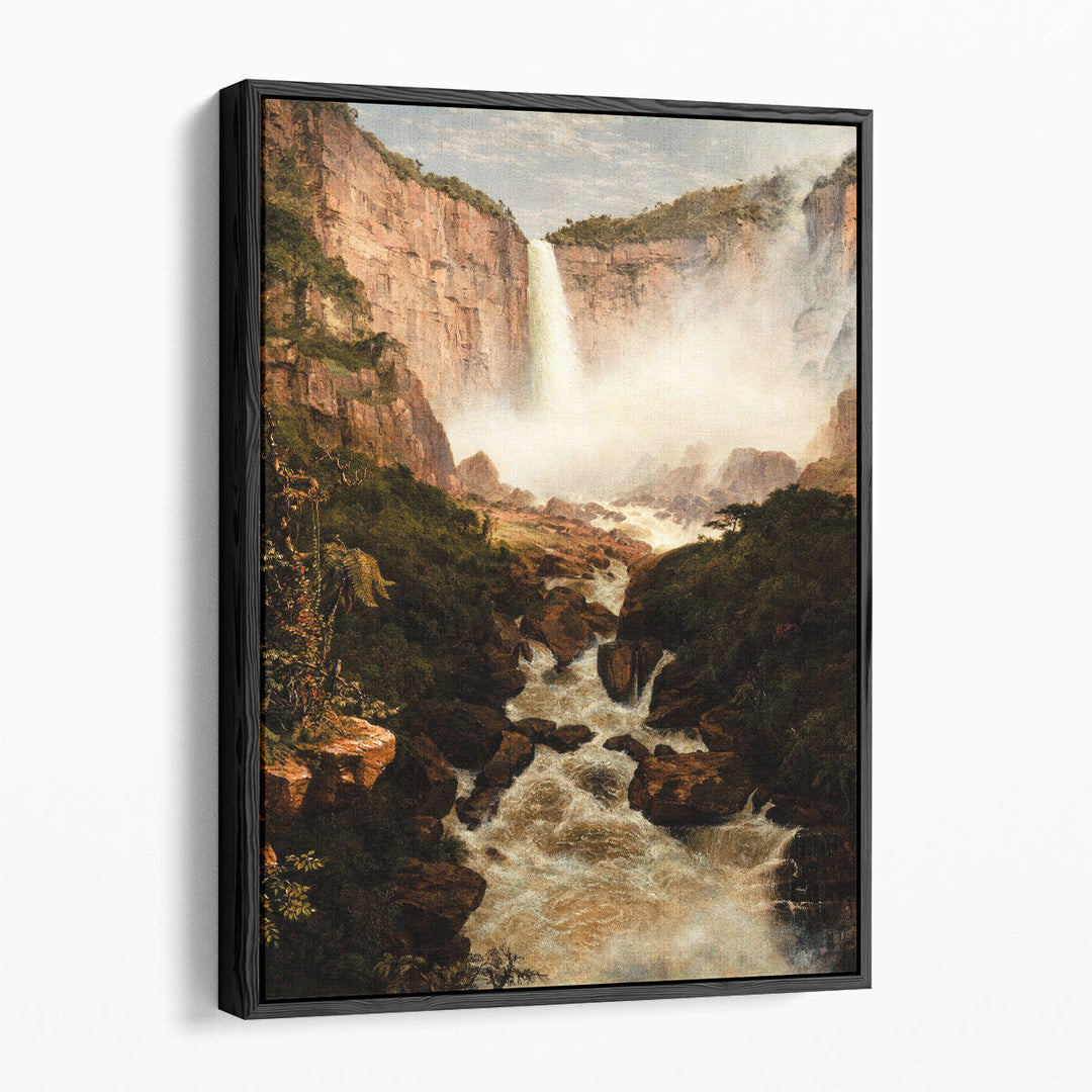 The Falls of the Tequendama near Bogota, New Granada - Canvas Print Wall Art