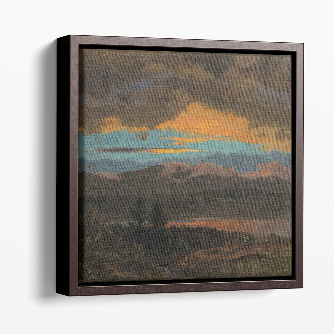 Sunset across the Hudson Valley, New York - Canvas Print Wall Art