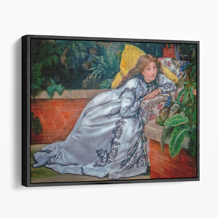 A Girl in an Armchair - Canvas Print Wall Art