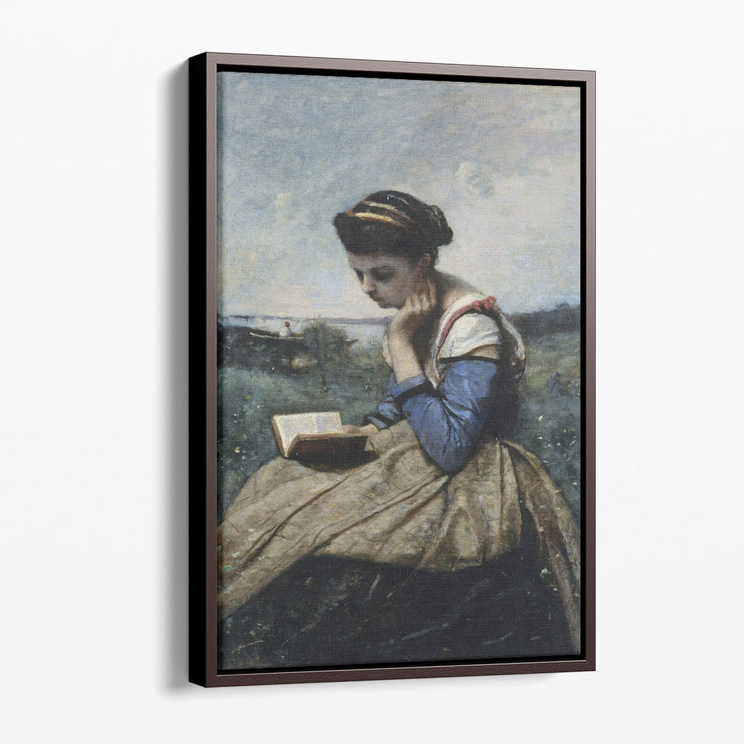 A Woman Reading - Canvas Print Wall Art
