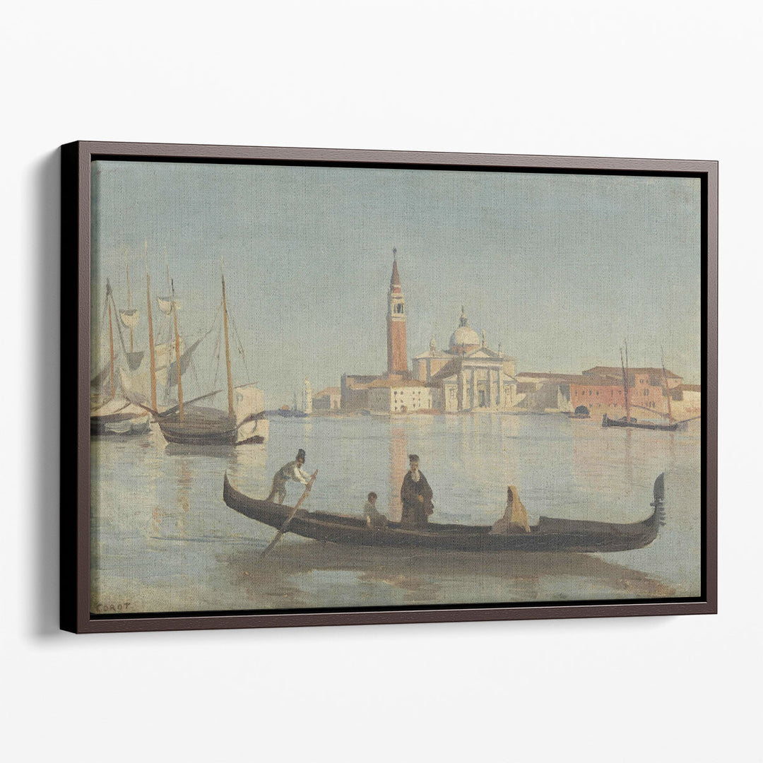 Venice Gondola on the Grand Canal - Canvas Print Wall Art