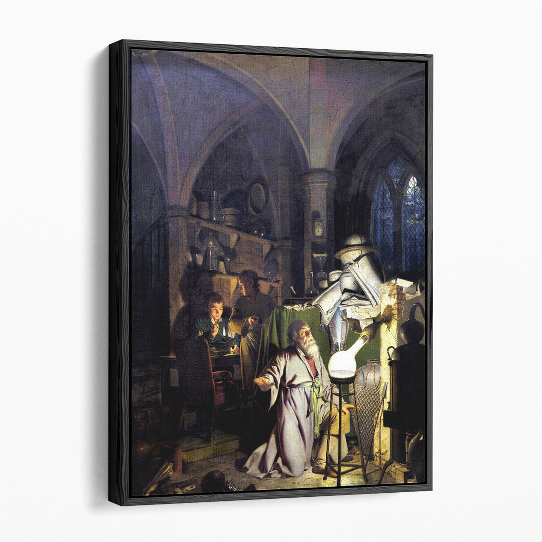 The Alchemist Discovering Phosphorus - Canvas Print Wall Art