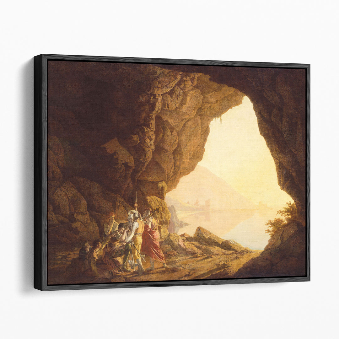 Grotto by the Seaside in the Kingdom of Naples with Banditti - Canvas Print Wall Art