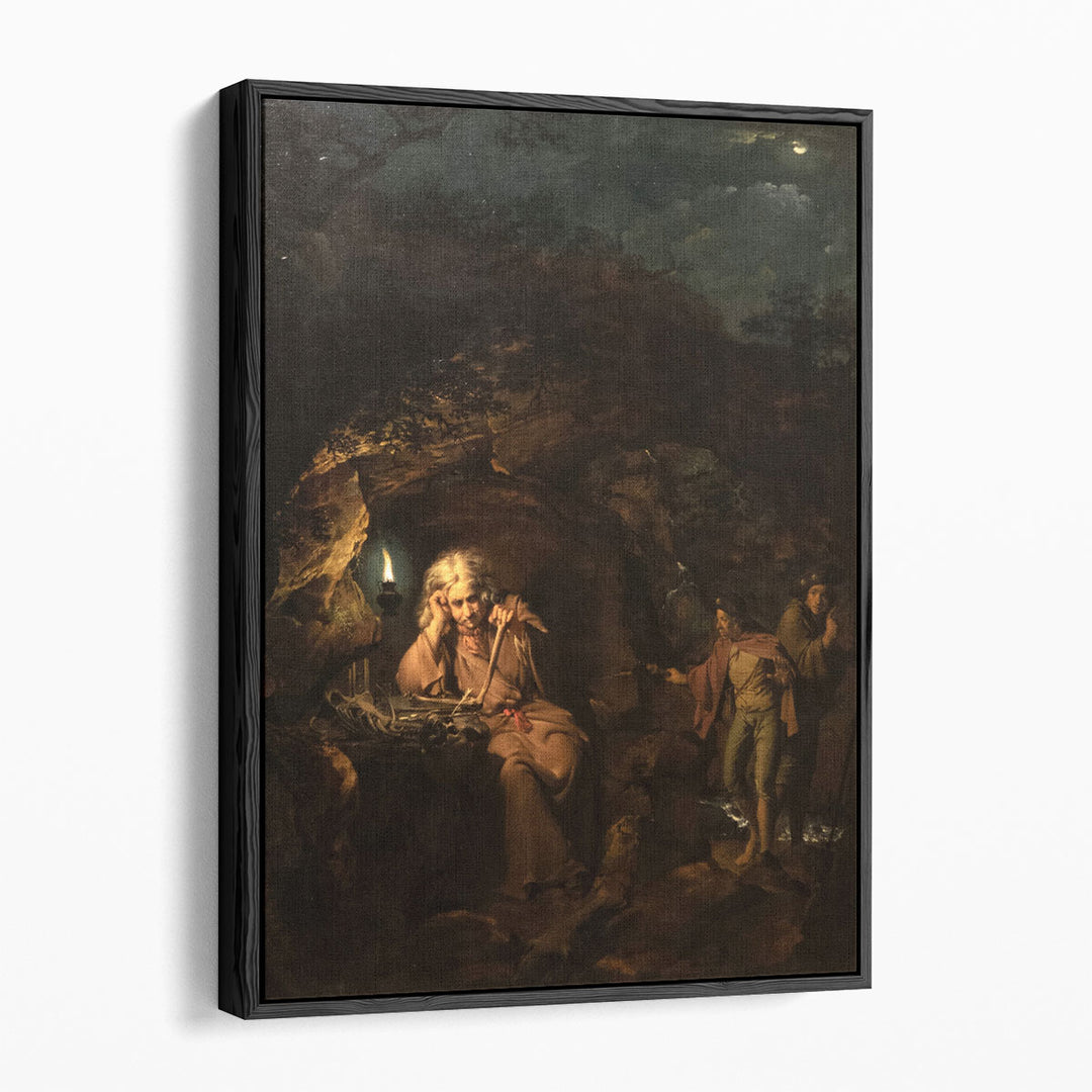 A Philosopher by Lamplight - Canvas Print Wall Art