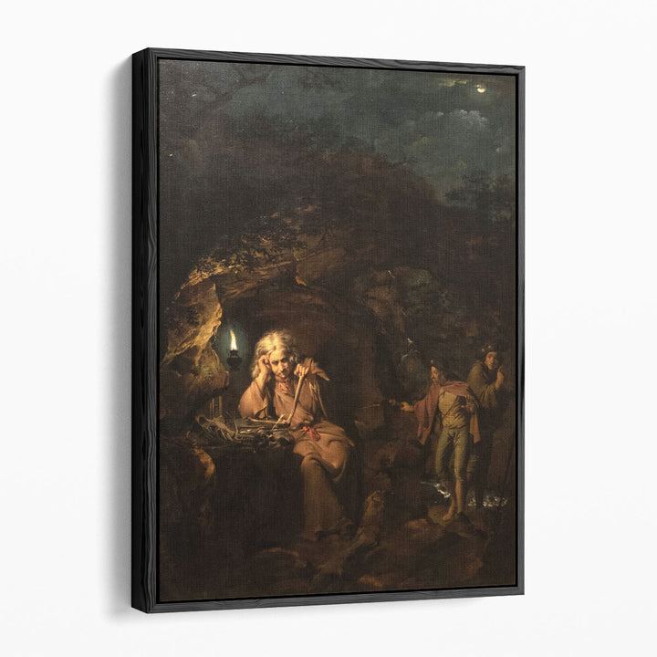 A Philosopher by Lamplight - Canvas Print Wall Art
