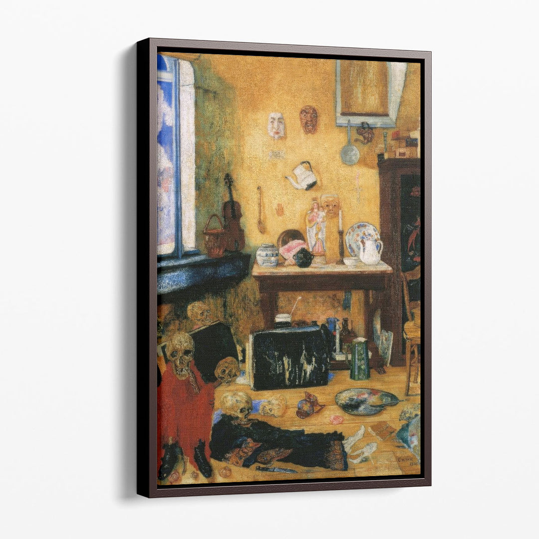 Skeletons in the Studio - Canvas Print Wall Art