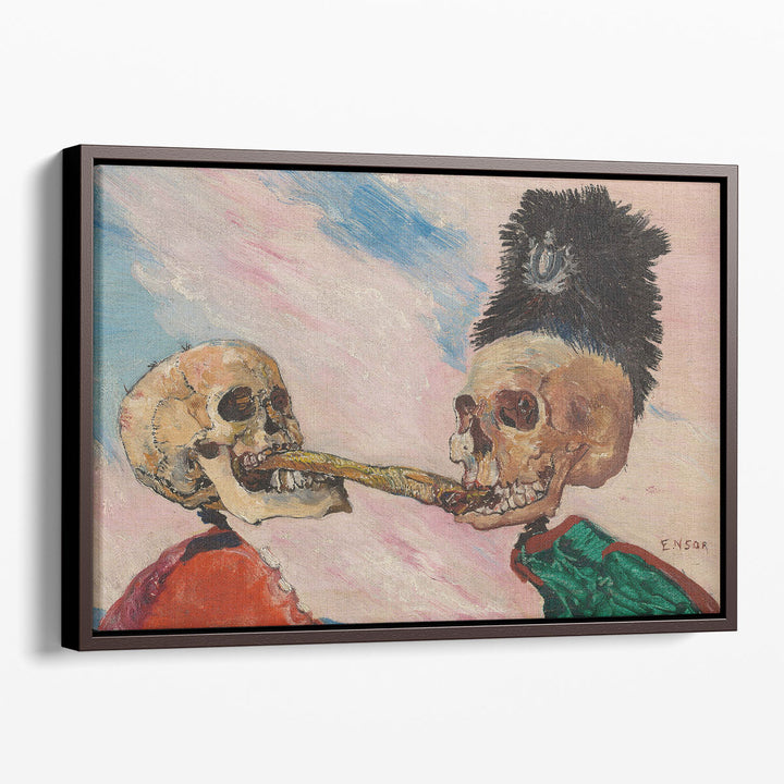 Skeletons Fighting Over a Pickled Herring, 1891 - Canvas Print Wall Art