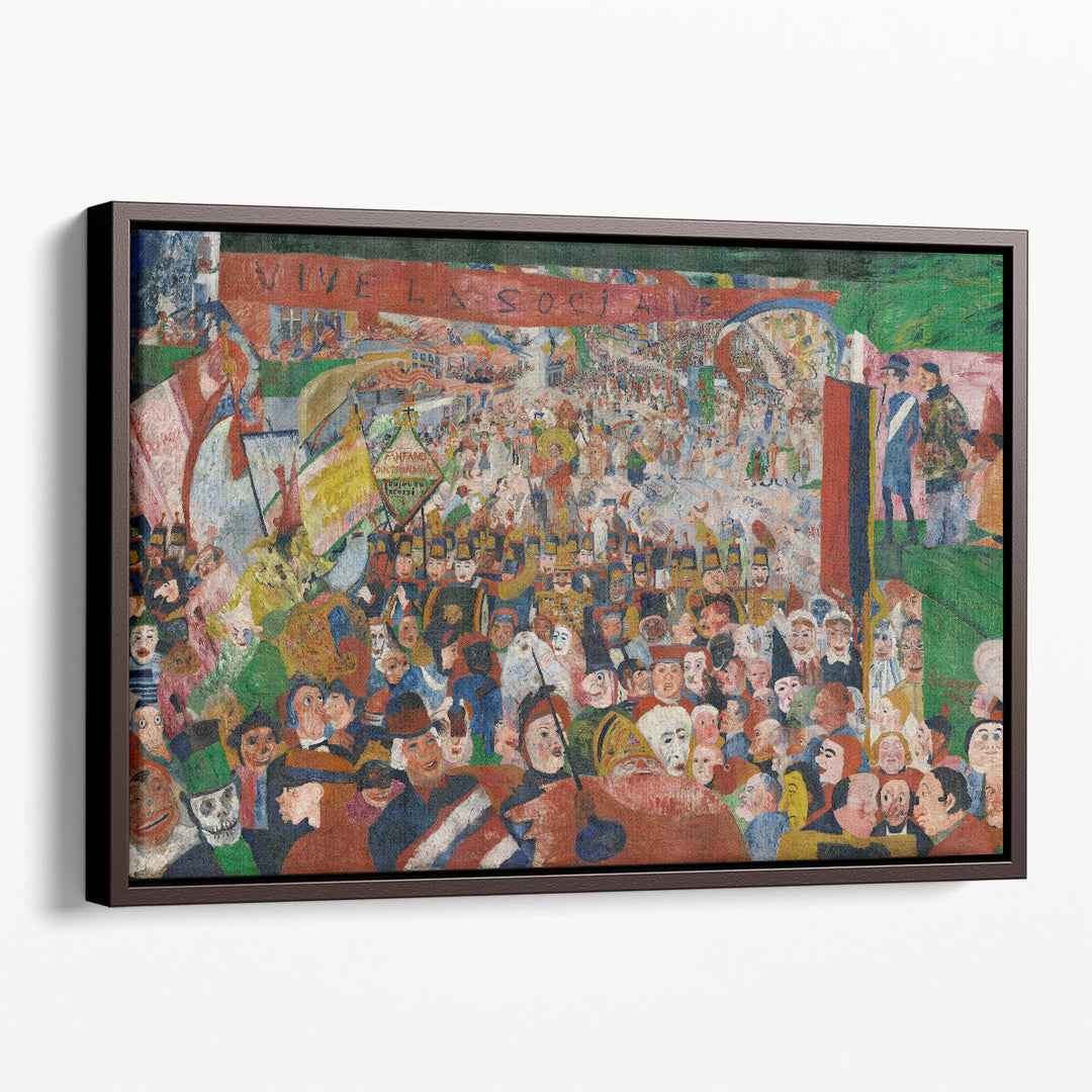 Christ's Entry Into Brussels in 1889 - Canvas Print Wall Art
